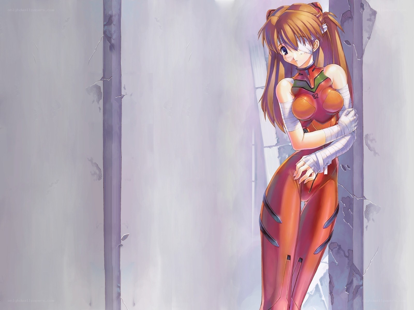 anime girl in red suit