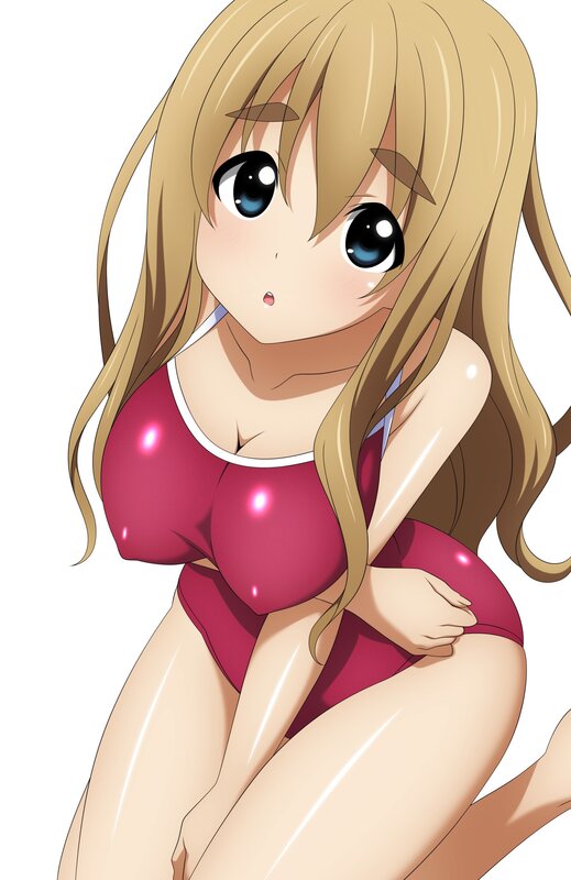 anime girl in red swimsuit
