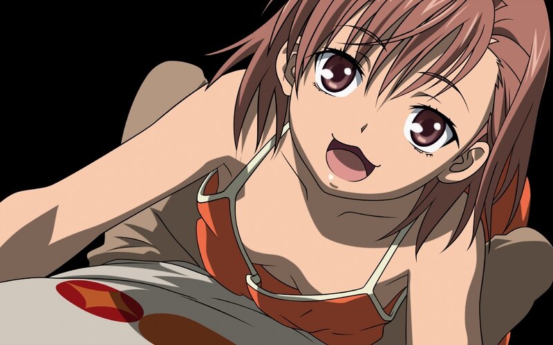 anime girl in red top
