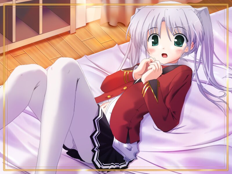 anime girl in red uniform