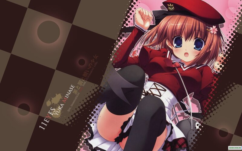 anime girl in red uniform