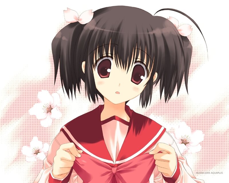 Anime Girl in Red Uniform — Calm