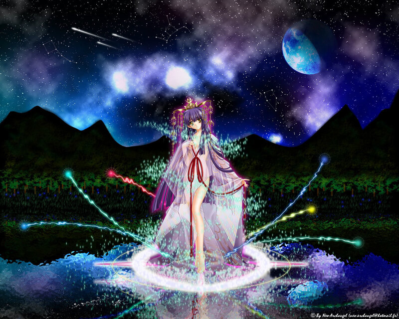 Anime Girl in Ritual