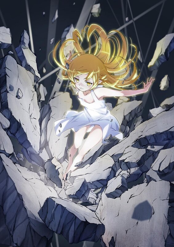 Anime girl in rubble