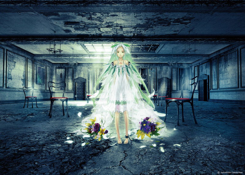 Anime Girl in Ruined Hall