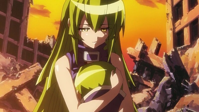 anime girl in ruins