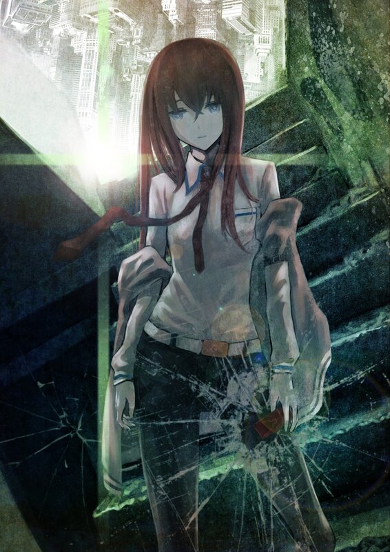 Anime Girl in Ruins — Brown, Dramatic