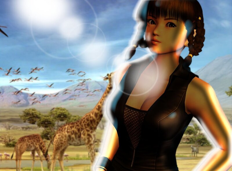 Anime Girl in Safari