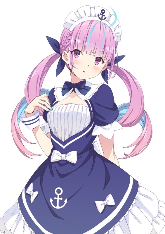 Anime Girl in Sailor Outfit — Purple, Innocent