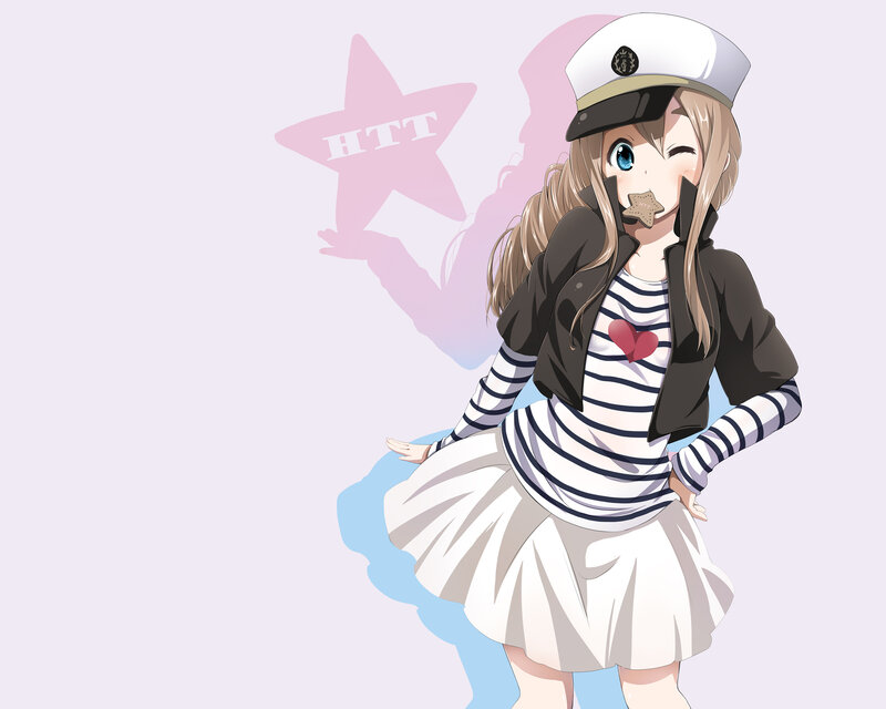 Anime Girl in Sailor Outfit — White