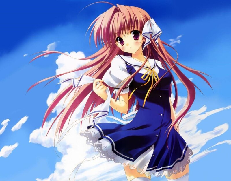 anime girl in sailor uniform