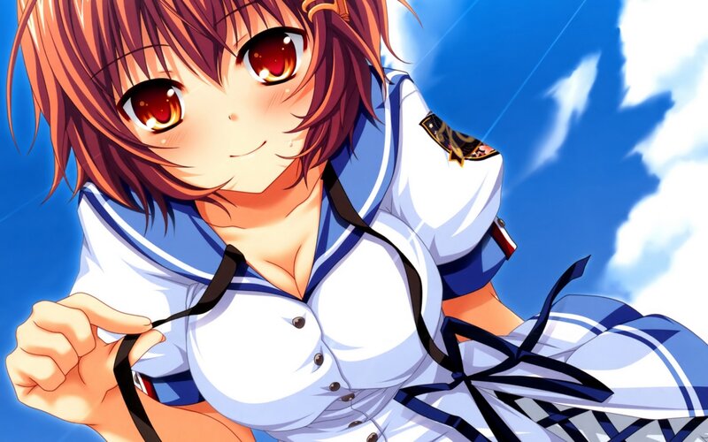 anime girl in sailor uniform