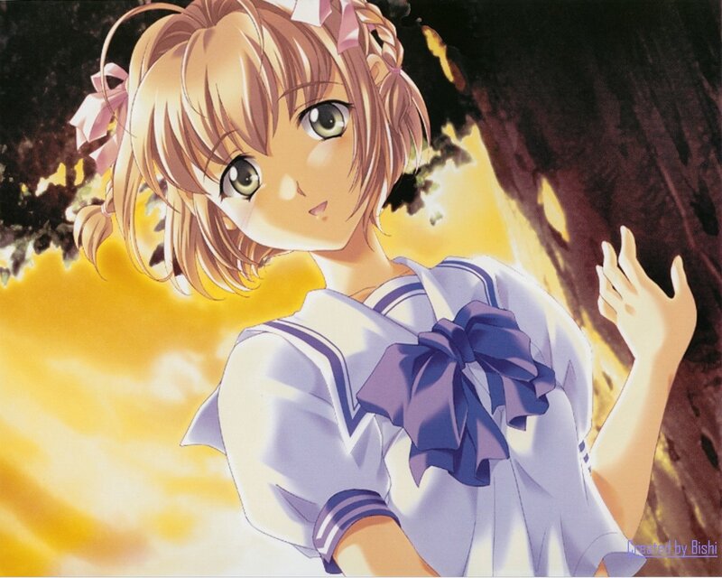 anime girl in sailor uniform