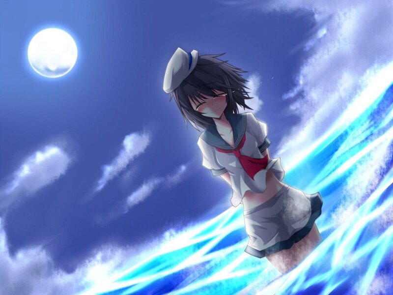 anime girl in sailor uniform