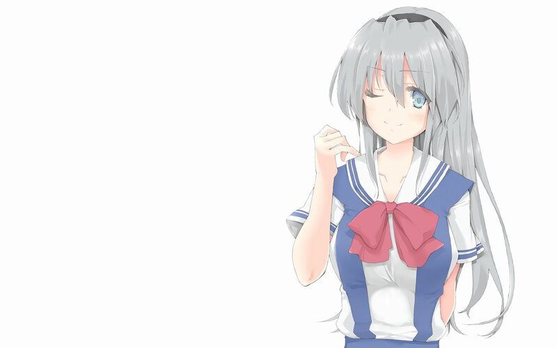 anime girl in sailor uniform