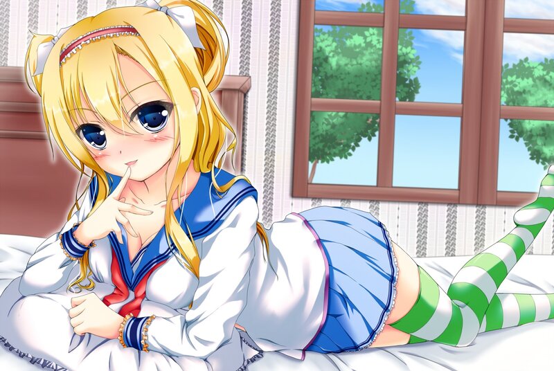 anime girl in sailor uniform
