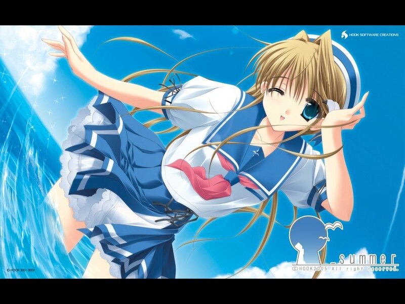 Anime girl in sailor uniform