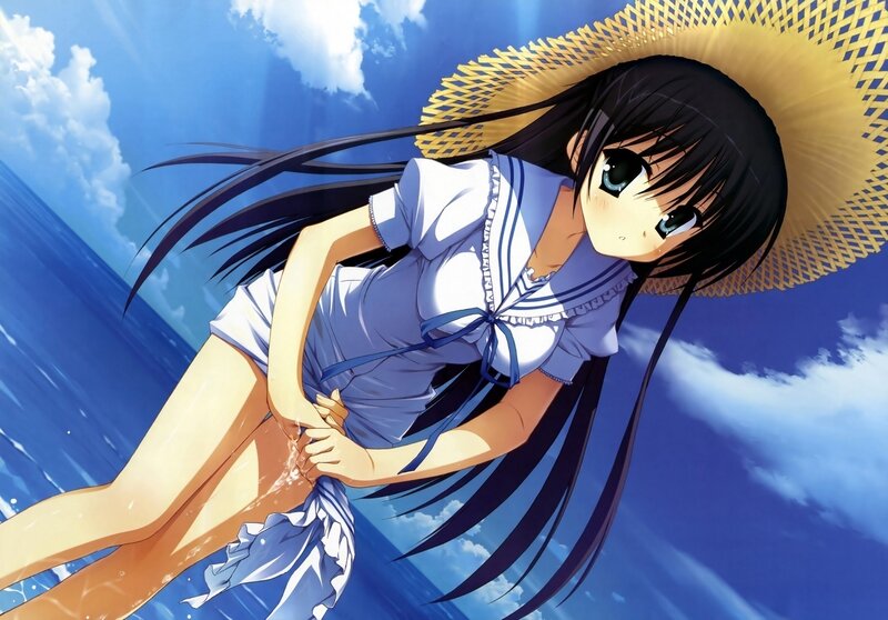 Anime girl in sailor uniform