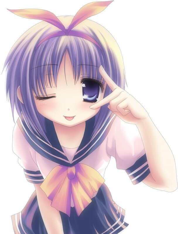 anime girl in sailor uniform