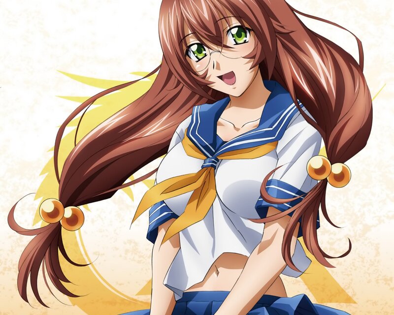 Anime Girl in Sailor Uniform — Brown, Energetic