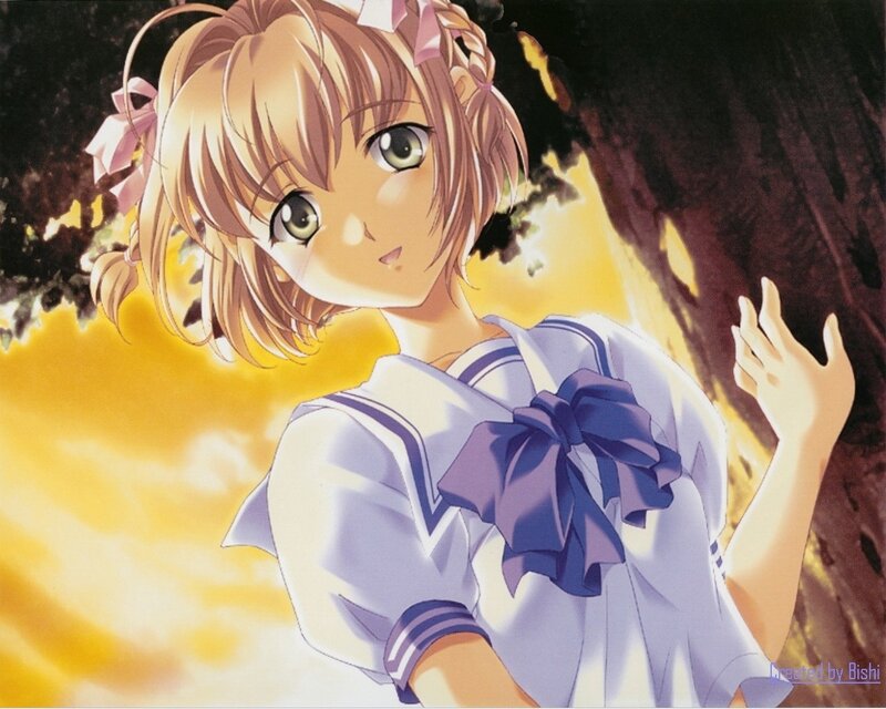 anime girl in sailor uniform