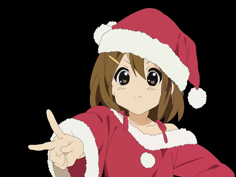 anime girl in santa outfit