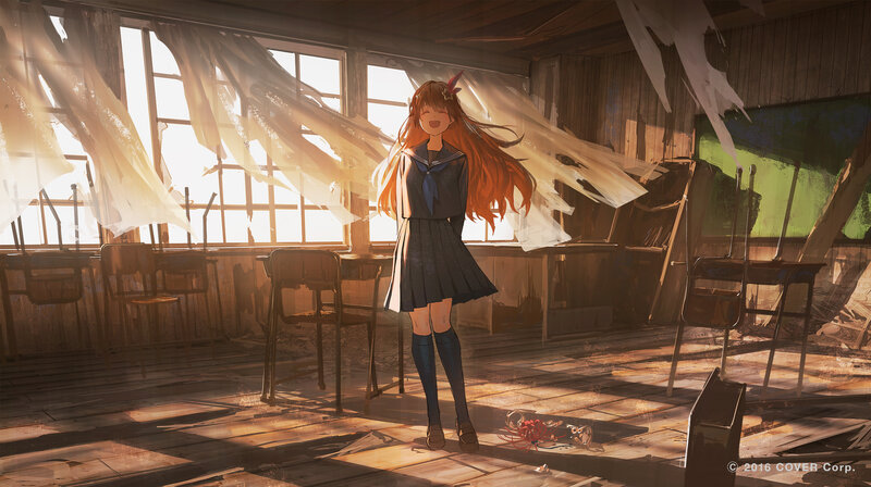 Anime Girl in School — Orange