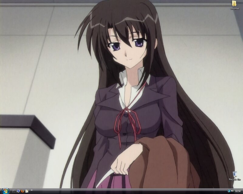 anime girl in school uniform