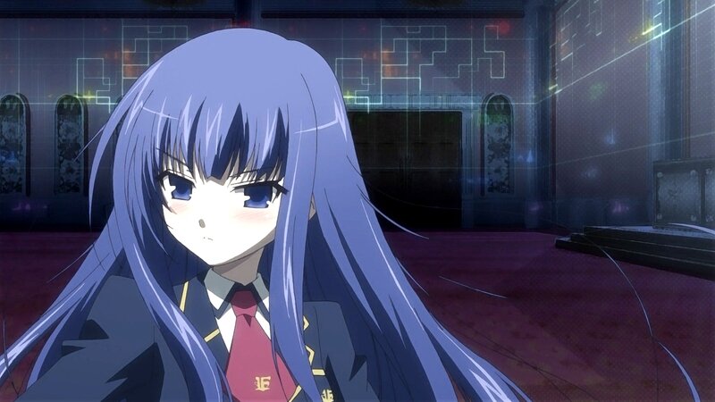anime girl in school uniform