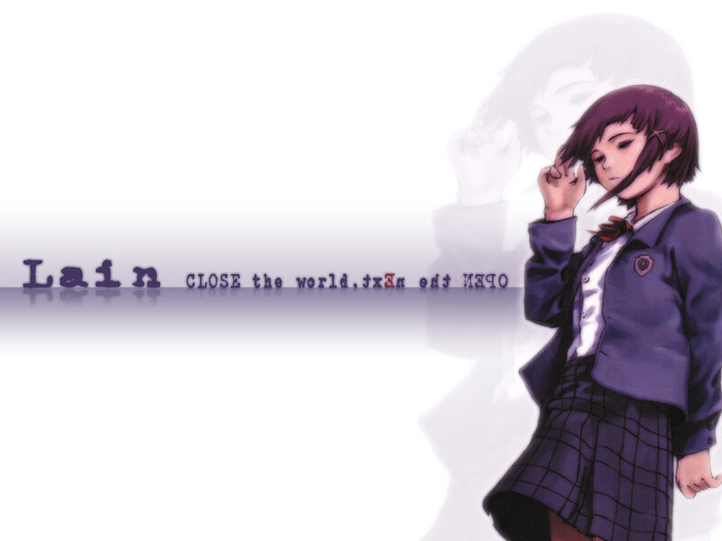 Anime girl in school uniform