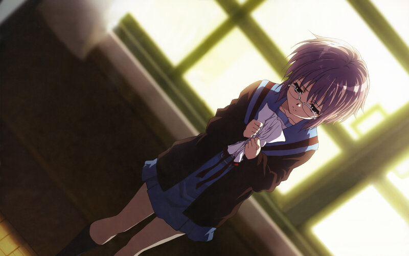 anime girl in school uniform