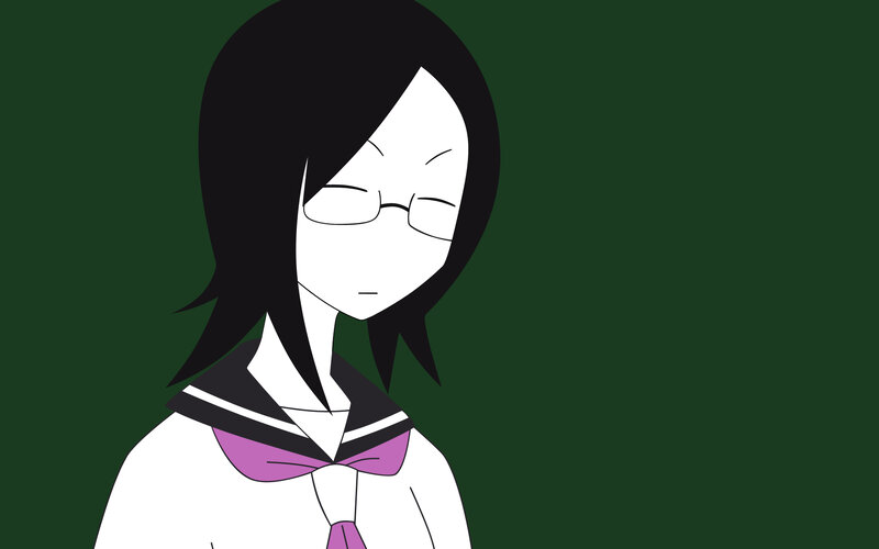 anime girl in school uniform