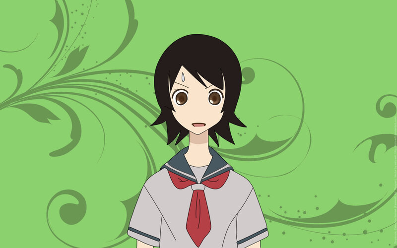 anime girl in school uniform