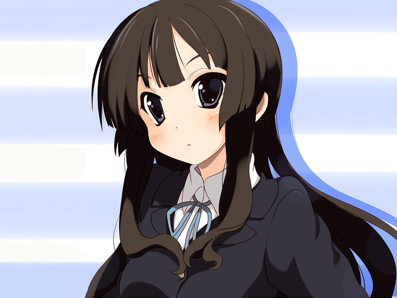 anime girl in school uniform