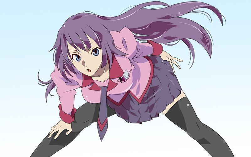 anime girl in school uniform