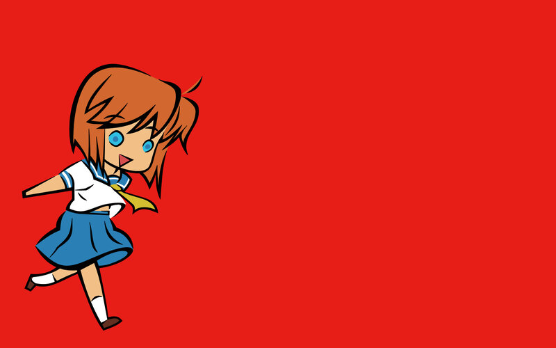 anime girl in school uniform