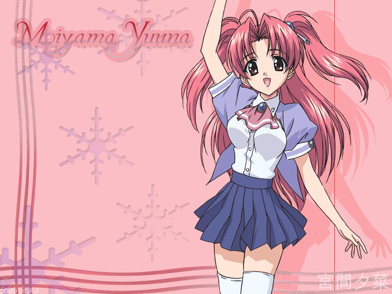 Anime girl in school uniform