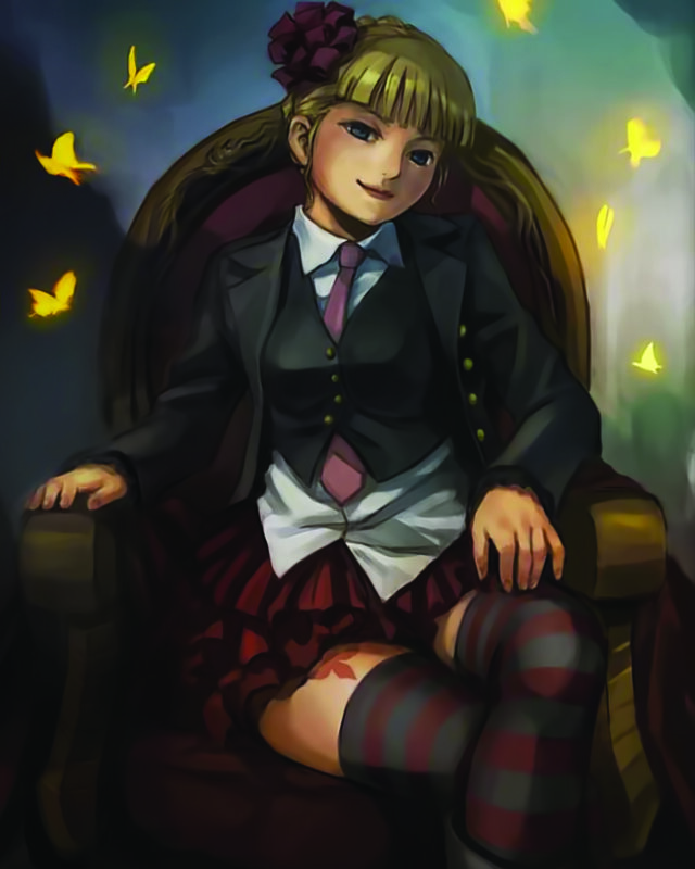 anime girl in school uniform