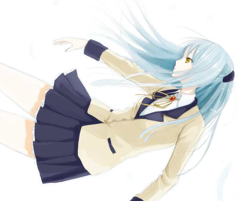 anime girl in school uniform