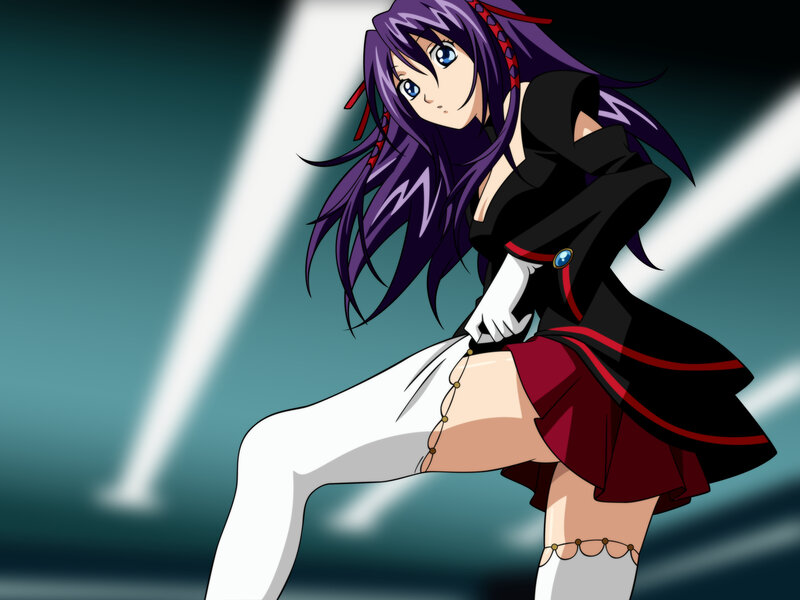 anime girl in school uniform