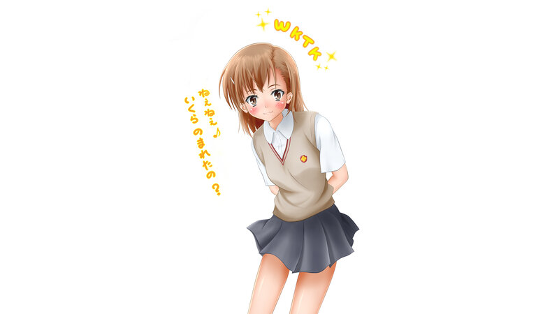 anime girl in school uniform