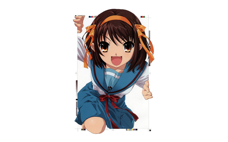 anime girl in school uniform