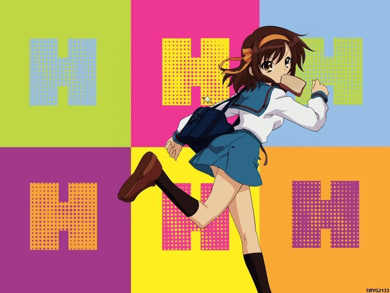 anime girl in school uniform