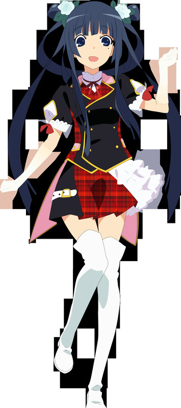 anime girl in school uniform