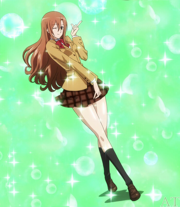 anime girl in school uniform