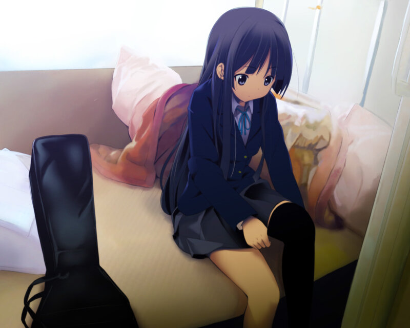 anime girl in school uniform