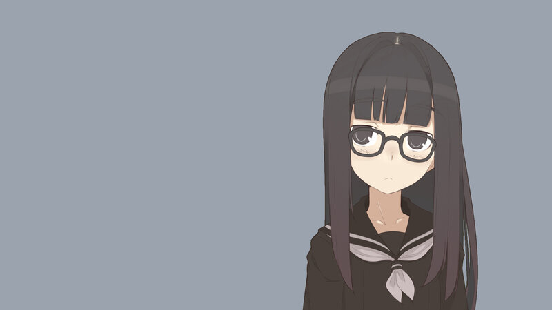 anime girl in school uniform
