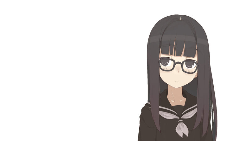anime girl in school uniform