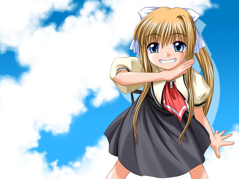 anime girl in school uniform