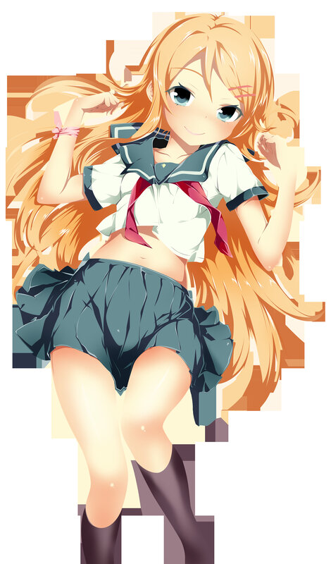 anime girl in school uniform